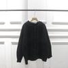 Korean Loose-Fit Hooded Knit Sweater Cardigan for Women - Autumn/Winter Thickened Outerwear