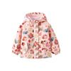 Girls' Windproof Jacket, Autumn and Winter Children's Clothing, Baby Girl's Jacket, Hoodie, Top, Children's Long-Sleeved Zipper Shirt