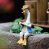 Sitting Couple Duck Garden Statues Gift Choice Add Charm To Home Outdoor Duck Garden Ornaments