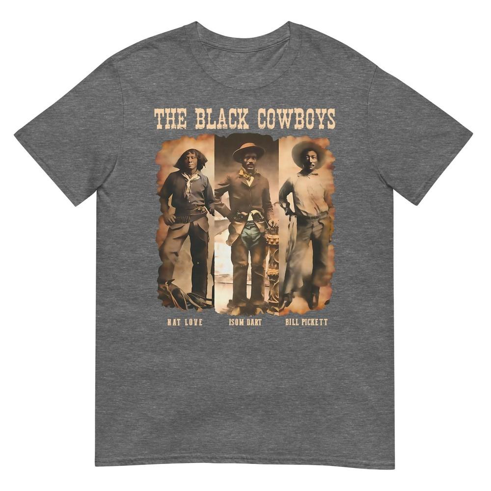 Black Cowboy Western Rodeo Melanin Black History Texas Unisex Tshirt
