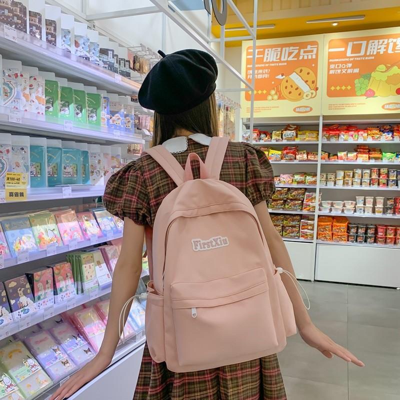 Pattern Youth Letter Fashion Backpack With Laptop Pocket For Commuting Daily