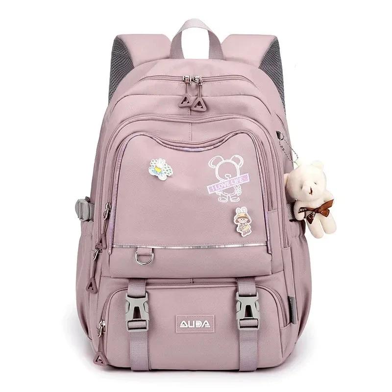 School Backpack Trend Large Schoolbag Kawaii Primary School Bag Kids Girl's Book Bag Waterproof Laptop Travel Back Pack