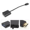 HD Multimedia Interface to VGA Converter Cable with 3.5mm Audio for Chromebook Raspberry Pi XboxBlack