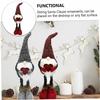 Garneck Valentine's Day Standing Doll Red Polyester Decoration Doll Valentine Home Decor Party Decor Kids Craft Toy