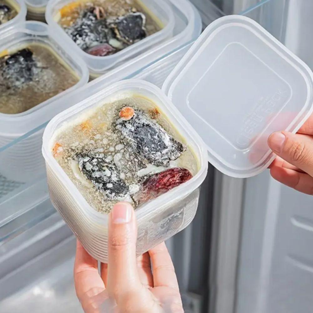 Divided Fresh-keeping Box Sealed Frozen Soup Box Portable Refrigerator Storage Box  Snack