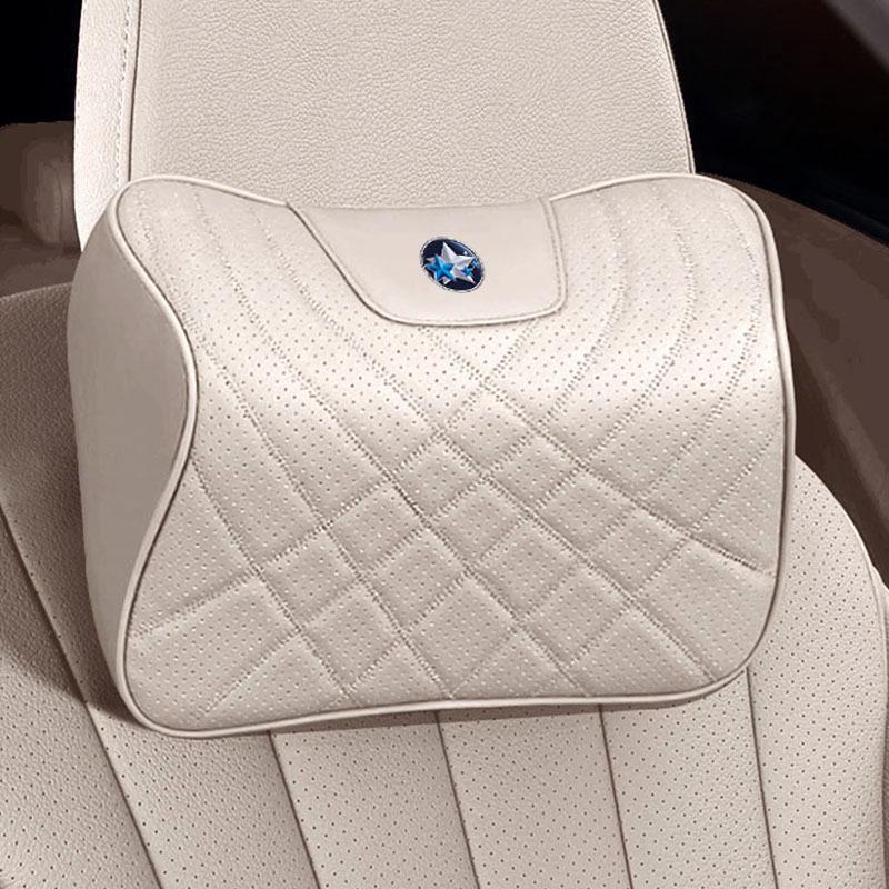 

Venucia Car Headrest: Memory Foam Lumbar and Neck Support Pillow Set