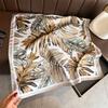Holiday Casual Printing Simulation Silk Scarf Square Scarf High-end Shawl Sunscreen Neck Small Square Scarf Headscarf Female