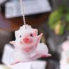 Piglet Shape Key Chain Pendant 2D Car Interior Pendant Piglet Key Chain  Backpack Decoration