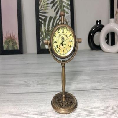 15,24 cm elegantné mosadzné stolové hodiny Trophy Style Stolové hodiny pre kancelárske domáce dekorácie Perfektné pracovné hodiny Premyslený darček pre rodičov výročie