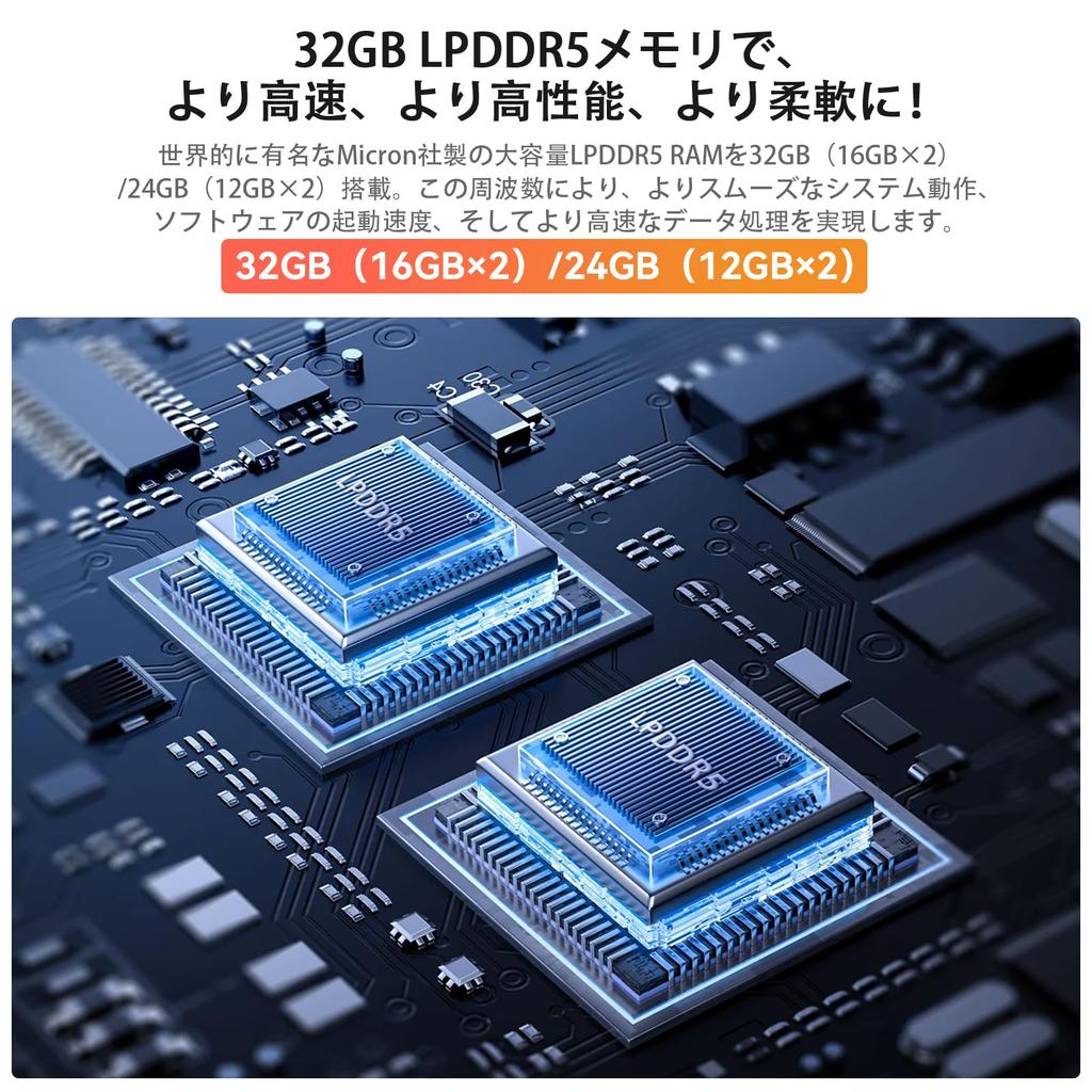 Beelink EQR6 6800U Mini unterstützt bis zu Dual Compact PC mit 24 GB 500 GB PCIe AMD Power 4K WiFi BT Air und Energiespar-PC, 4,7 GHz 8C/16T LAN, LPDDR5,