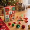 Holiday Pet Gift Box Christmas Cat Advent Calendar 2026, 12 Days Toys Set Countdown Enrichment with Interactive Mice, Balls, Plush Toys, Gifts