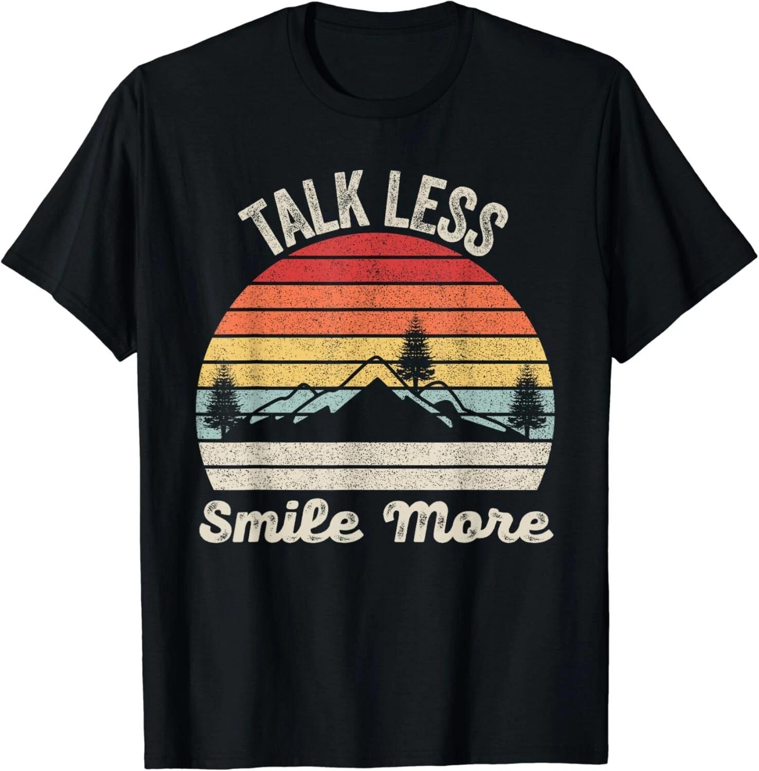 Retro Talk Less Smile More Shirt Historic Hamilton Quote Gift Unisex T-Shirt XL
