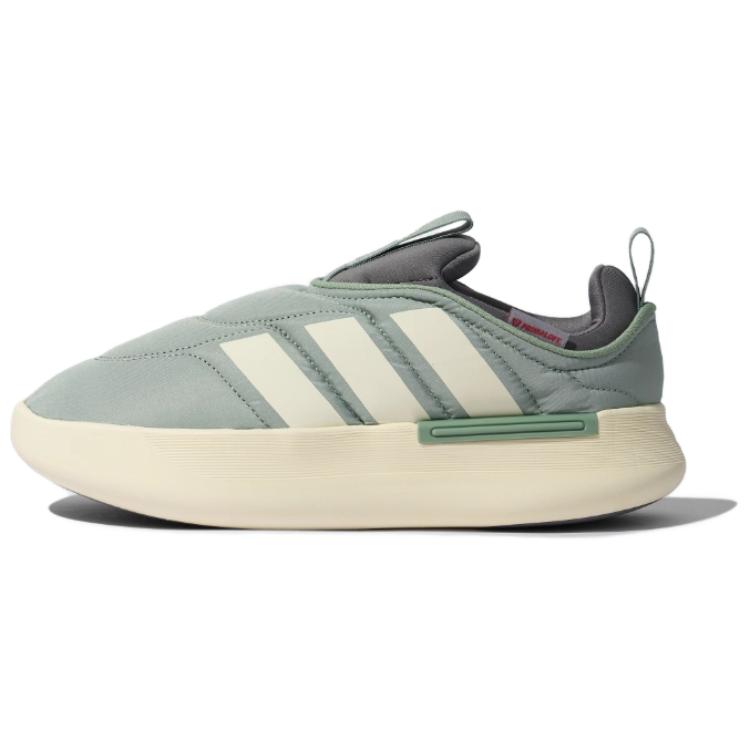 Adidas Adipuff Comfortable Versatile Low-Top Casual Shoes Unisex Sneakers White Green KJ3995