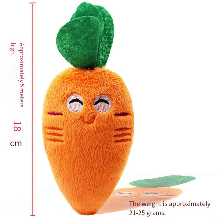 Pet dog plush animal sound toy BB barks Cat-dog chewing toy to relieve boredom and enjoy oneself Carrot plush toy Teddy Bombe
