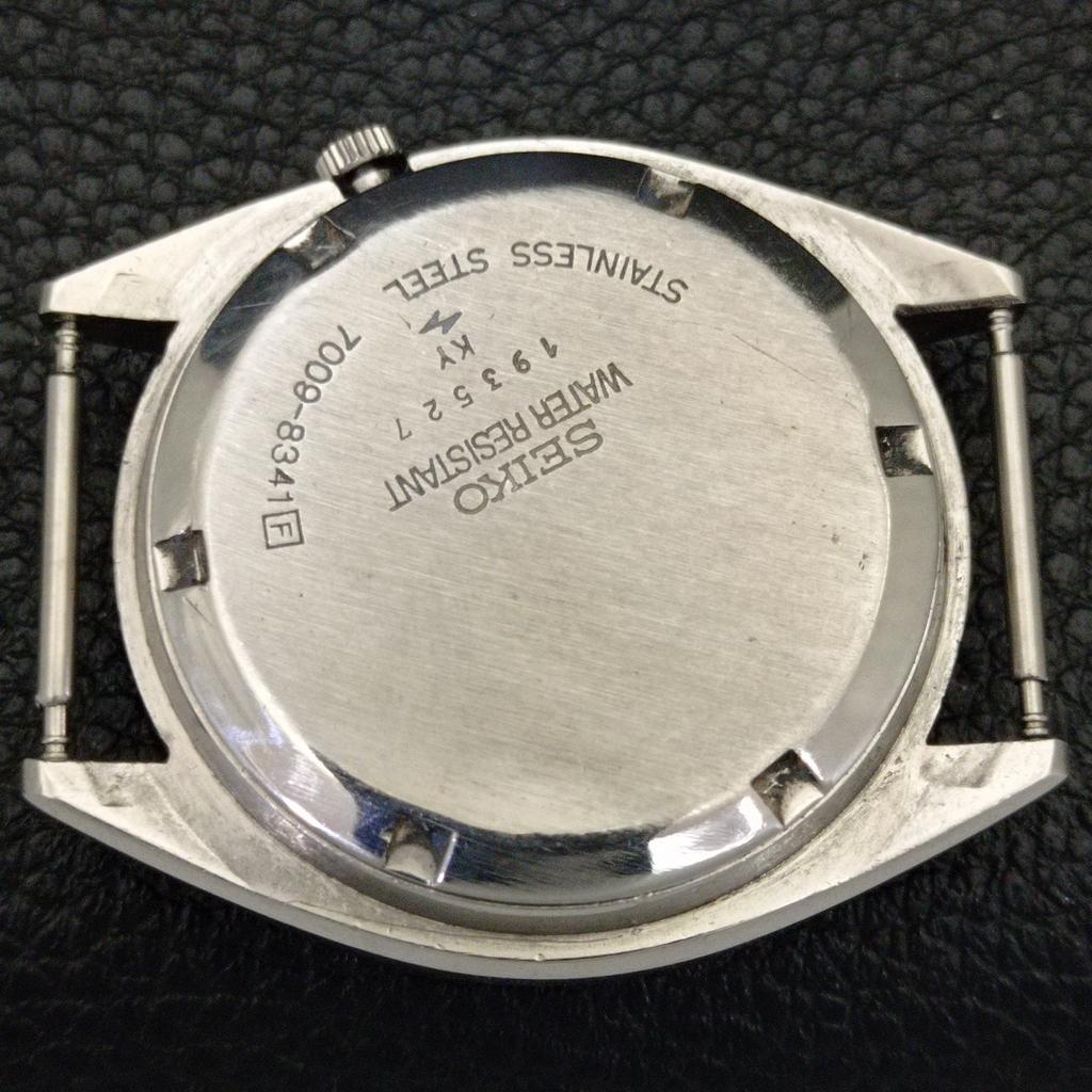 VINTAGE SEIKO 5 AUTOMATIC 7009A JAPAN MENS GREY COLOR DIAL WATCH a701252-5 R206a-a701252