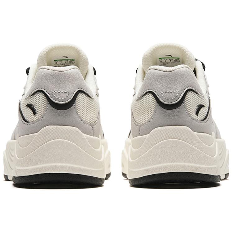 Anta Seaweed Height Increasing Lightweight Height Increasing Lightweight Low Top Skateboard Shoes Men's White Gray 912428011-1