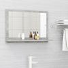 VidaXL Bathroom Mirror Makeup Mirror Wall Mirror Decoration Decorative Mirror Home Interior Concrete Grey 804566