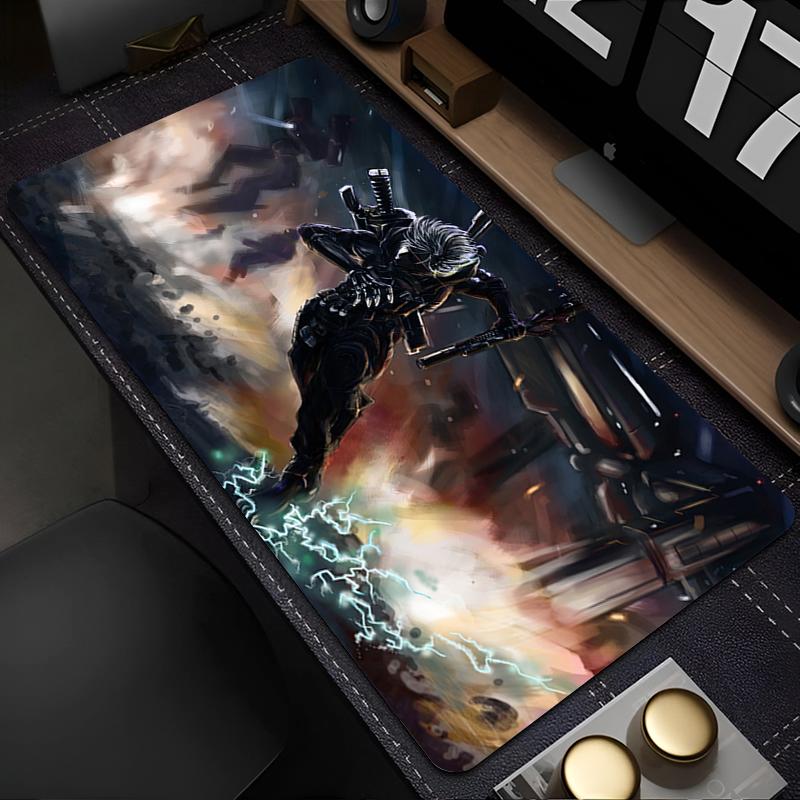 Metal Gear Rising Raiden Large Gamer Mouse Pad Laptop Gaming Accessories Keyboard Mousepad Anime Game Cabinet Table Mat Carpet