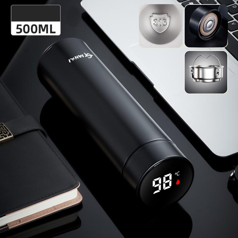 Thermal Mug Intelligent Digital Display Temperature Vacuum Cup 316 Stainless Steel Water Cup Portable Thermos Bottle Tea Infuser