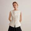 Yyiam Yy_Pearl Buckle Commute Vest_2Color