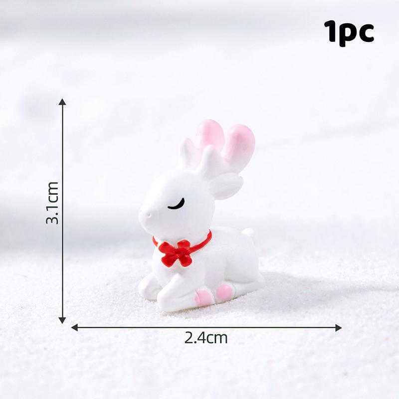 

Смоляные Миниатюры Рождественские Украшения Снеговик Дед Мороз Рождественская Елка Олень Фигурки Украшения Новый Год Детские Подарки A3