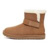 UGG Classic Novelty Cow Suede Casual Embossed Strap Snow Boots Women Snow Boots Chestnut 1137073-CHE