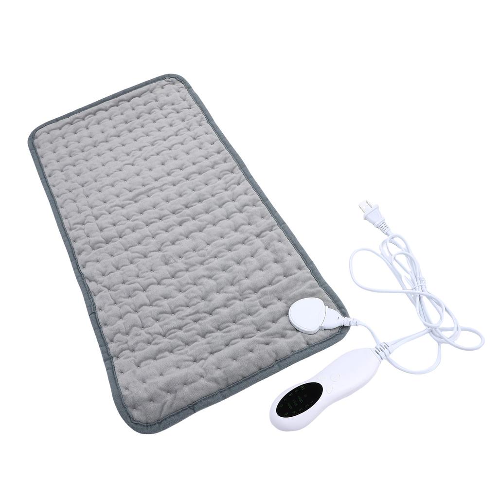 Värmedyna 10 Värmeinställningar Mjuk Flanell Bärbar Elektrisk Värmedyna för Mage Midja 30x60cm 75W