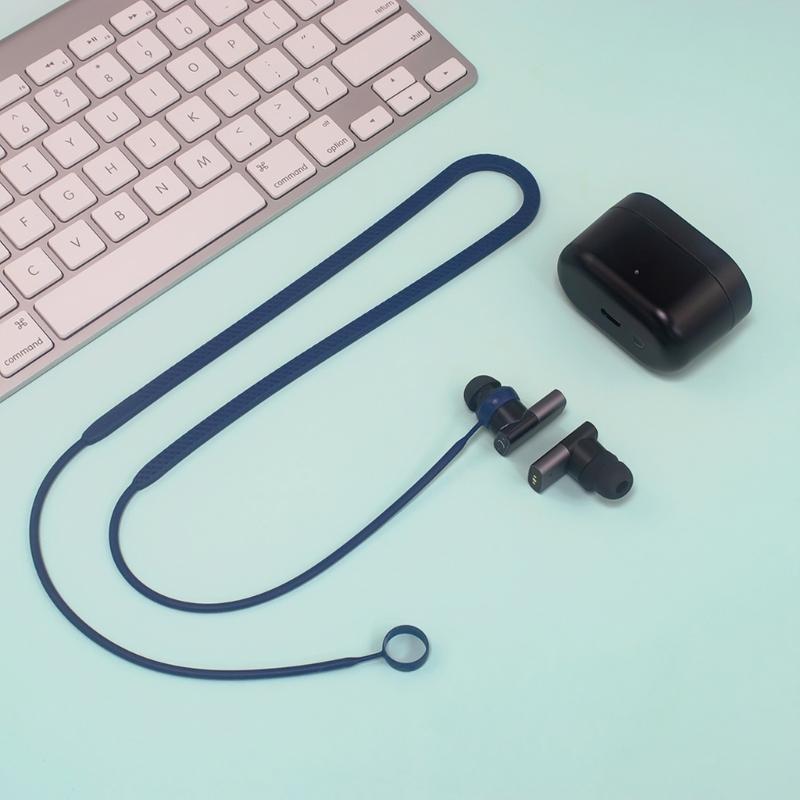 Soft Straps Cord Antilost Sport String Skin-Friendly Neck Around Wireless Headphone Lanyard for Status Between /3ANC