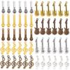 90Pcs 9 Style Tibetan Style Alloy Pendants Mixed Shapes Music Theme Charms Mixed Color 23~32.5x6.5~10x1.56mm Hole: 1.6~2mm 10pcs/style