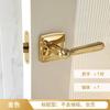 Living Room Double Handle Door Lock Universal Silent Locks Bedroom Magnetic Lock Golden Split Locks Door Hardware Accessories