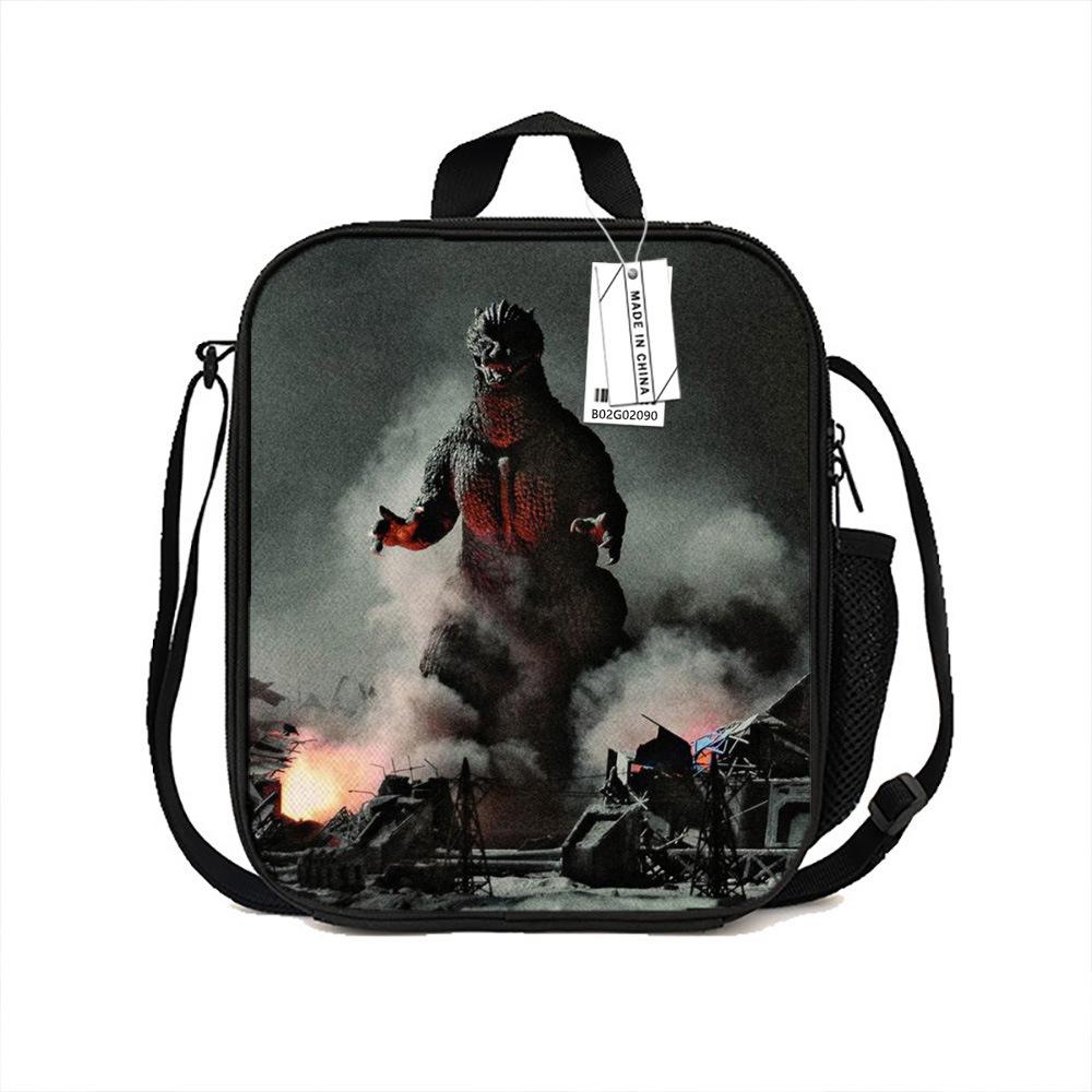 Godzilla Vs Kong Insulation Bag, Godzilla Vs King Kong Lunch Bag, Elementary School Crossbody Shoulder Bag Shoulder bag