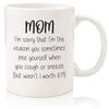 11oz Coffee Mug Ceramic Tea Cup for Coffee, Tea and Hot Drinks Gift, Father's and Mother's Day for Dad and Mom