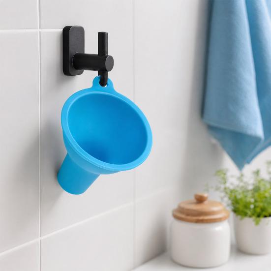 Entonnoir en Silicone pour Cuisine, Large Ouverture Petit Bec pour Huile Poudre de Lait Grains, Entonnoir Pliable de Qualité Alimentaire pour Liquides Marchandises Sèches