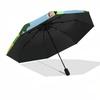 Snow White, Seven Dwarfs Themed Automatic Opening and Closing Umbrella, Brightly Colored 8-rib Portable Umbrella, Suitable for Men and Women
