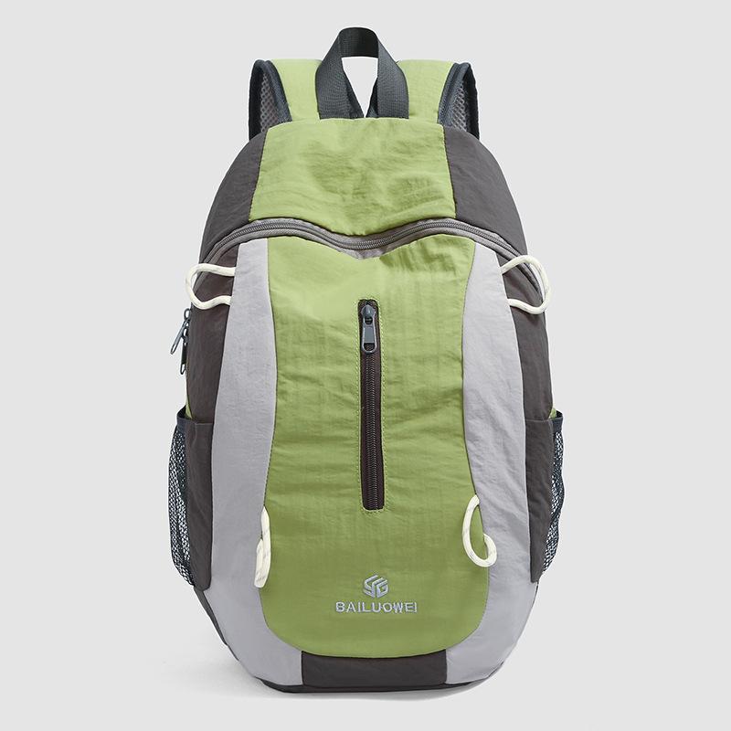 Schoolbag Outdoor Mountaineering Bag Couple Sports Lightweight Outdoor Mountaineering Hiking Bag Tourism Lightweight Contrast Color Shoulder Cycling
