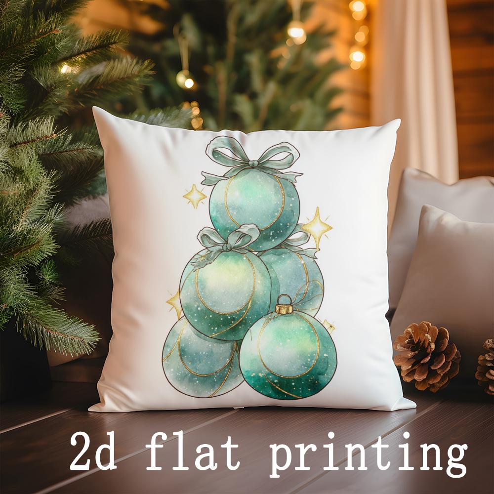 Home Decor Christmas-themed Patterns Pillow Covers for Home Pattern Cushion Cover Suitable for Sofa Bedroom Car Pillow Cover