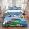 Saveums Print 3Pcs Bedding Set,Duvet Cover with 2 Bedro,Pillowcase Home Birthday Gift