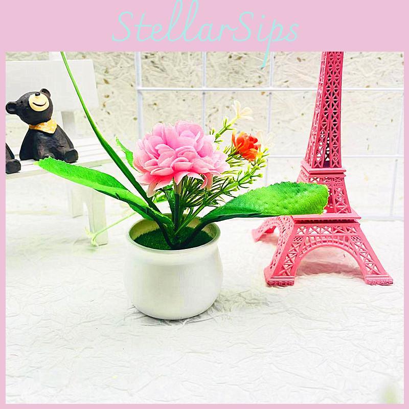 Chrysanthemum Flower Simulation Ball Artificial Flower Potted Indoor Decoration