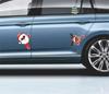 Christmas Decoration Car Sticker Decal Santa Claus  Moose Xmas Tree Sticker Trim