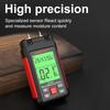 Two Pins Wood Moisture Meter Digital Humidity Meter with 3 Colours Backlit,Timber Damp Detector for Check Firewood/Drywall