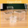 Modern Minimalist Clear Plastic Organizer Container With Lid For Stationery Toys Medicine