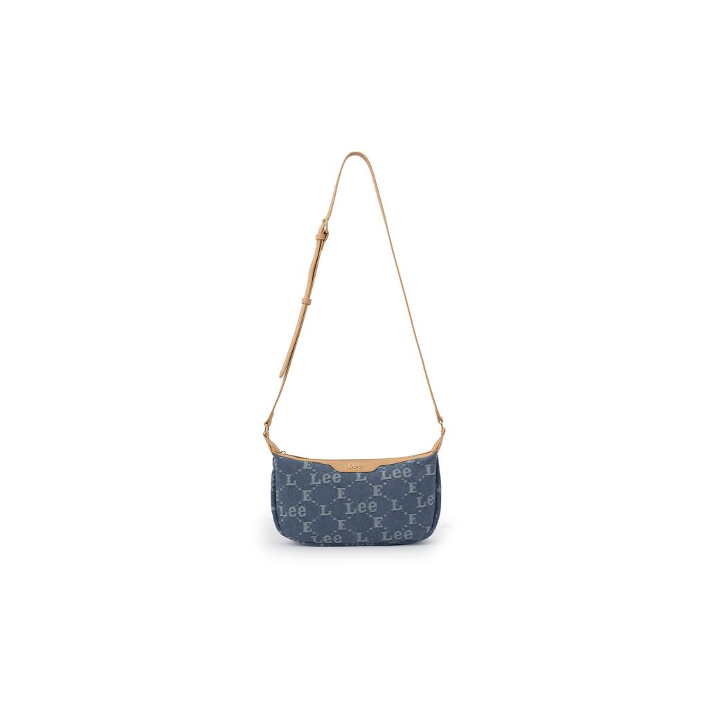 New Lee Fabric Crescent Bag, Shoulder Bag, Crossbody Bag Medium Women's Denim Blue LE240036M-503