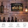 Vintage Cheers To Friends Tin Sign Retro Bar Wall Decor Gift For Men
