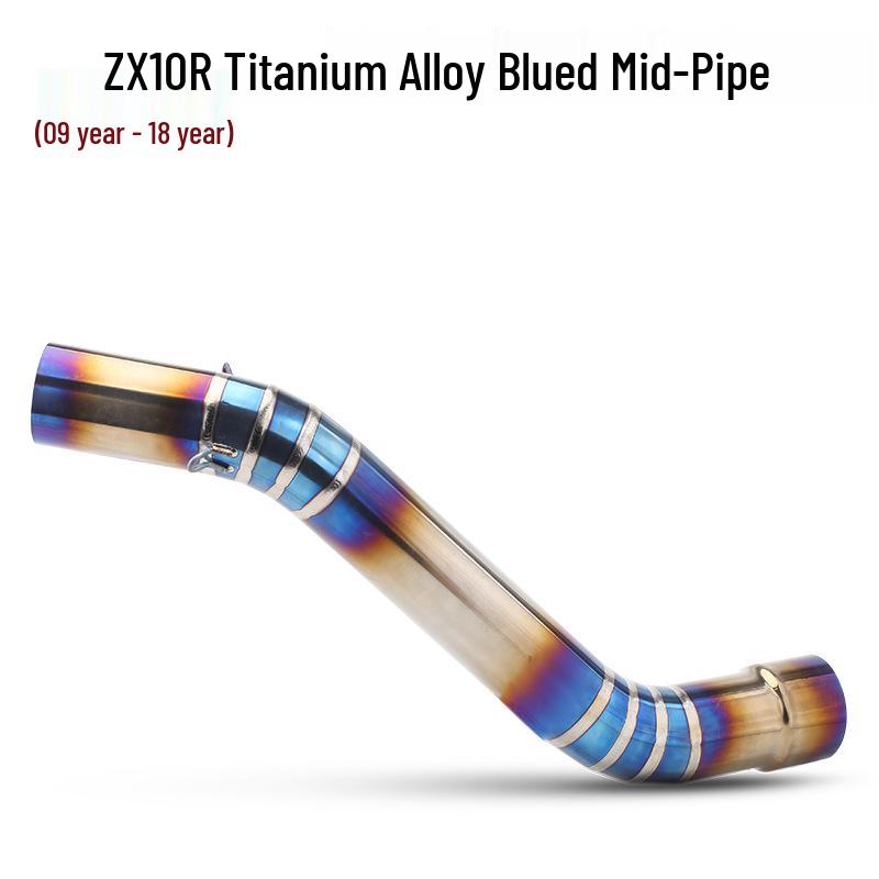 ZX6R/ZX10R Titanium Alloy Mid-Pipe Connector for Non-Destructive Motorcycle Modification