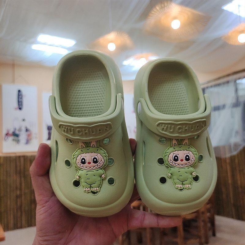 

Милые EVA тапочки для мальчиков и девочек, детские нескользящие тапочки с мягкой подошвой 32-33