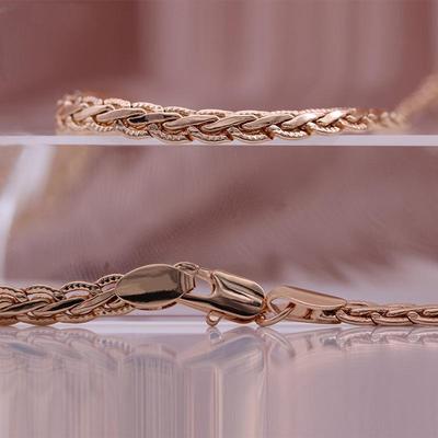 Rose Gold Color Bracelet Italian Craft Handmade Bracelet For Both Women And Man Chain