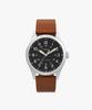 Taimaegseu Expedition Field Watch Solar-Powered Leather Watch 36Mm