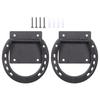 2Pcs Solid Metal Horse Tie Rings with Expansion Screws Hitching Rings Horse Care Accessory For Outdoor Fence Easy To Use