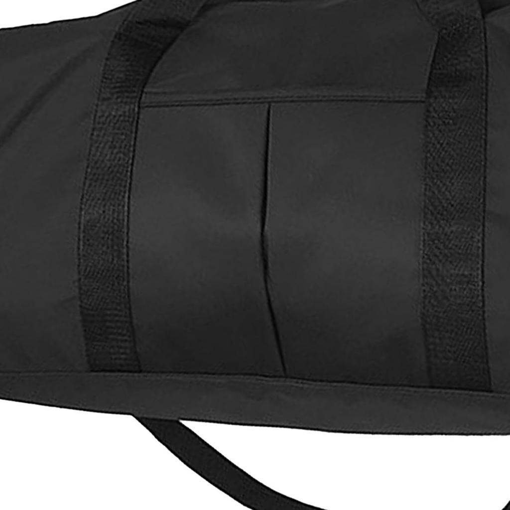 Reisetasche Schwarz Großes Fassungsvermögen Fächerdesign Wasserdichtes Oxford-Gewebe Sport-Gymnastiktasche für Täglich