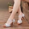 Women's Soft Sole Ballroom & Latin Dance Shoes - Medium High Heel for Adults & Kids